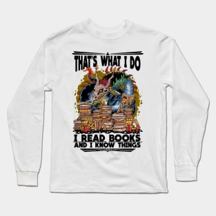 Read, Roar, Repeat: The Book Dragon's Creed Long Sleeve T-Shirt